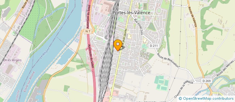 localisation de l'entreprise COMITE D'ETABLISSEMENT MERCEDES BENZ ETOILE  ETOILE-SUR-RHONE