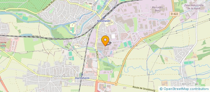 localisation de l'entreprise COMITE D ETABLISSEMENT MESSIER BUGATTI DOWTY à MOLSHEIM
