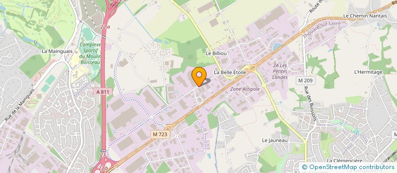 localisation de l'entreprise COMITE D'ETABLISSEMENT POMONA  CARQUEFOU