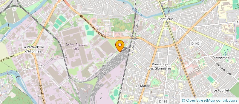 localisation de l'entreprise COMITE D'ETABLISSEMENT PU 72 DE SA SOCCOIM  LE MANS