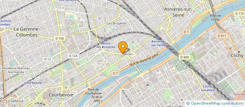 localisation de l'entreprise COMITE D ETABLISSEMENT REGIE RENAULT à COURBEVOIE