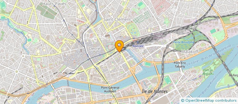 localisation de l'entreprise COMITE D ETABLISSEMENT REGION OUEST à NANTES