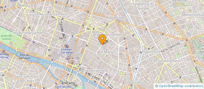 localisation de l'entreprise COMITE D'ETABLISSEMENT ROSI GROUPE FT  PARIS