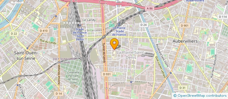 localisation de l'entreprise COMITE D ETABLISSEMENT SAMSIC SECURITE IDF  SAINT-DENIS