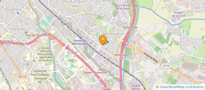 localisation de l'entreprise COMITE D'ETABLISSEMENT SPIE MIDI-PYRENEES à TOULOUSE