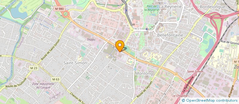 localisation de l'entreprise COMITE D'ETABLISSEMENT THALES AVS FRANCE à TOULOUSE