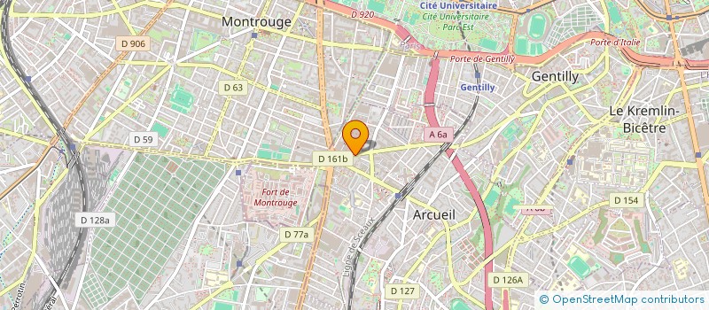 localisation de l'entreprise COMITE D ETABLISSEMENT THOMSON CSF à ARCUEIL