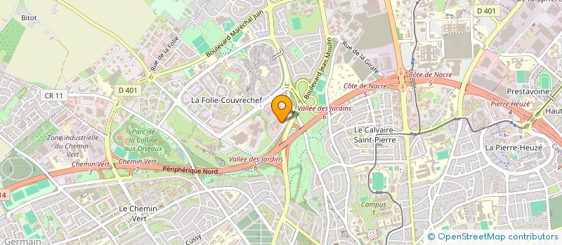 localisation de l'entreprise COMITE D'ETS CAISSE CENTRALE BANQUE POPU à CAEN