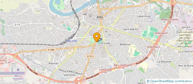 localisation de l'entreprise COMITE D ETUDE AU FORMATION INFIRMIERE à ALBI