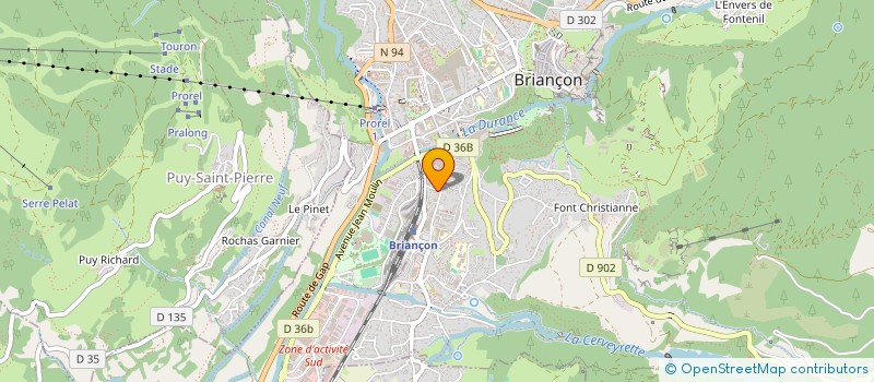 localisation de l'entreprise COMITE D'ETUDE ET DE RECHERCHE CARTOGRAPHIQUE ET LITHOGRAPHIQUE DU GRAND ESCARTON  BRIANCON