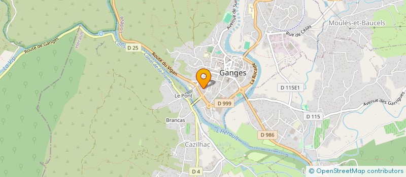 localisation de l'entreprise COMITE D'EXPENSION DU COMMERCE GANGEOIS à GANGES