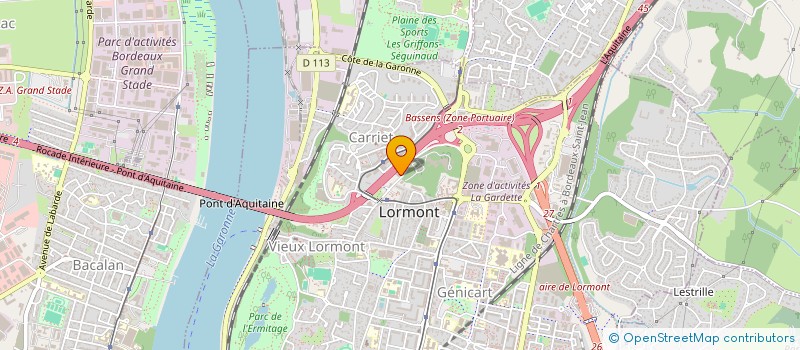 localisation de l'entreprise COMITE D'HISTOIRE DE LA SECURITE SOCIALE NOUVELLE-AQUITAINE  LORMONT