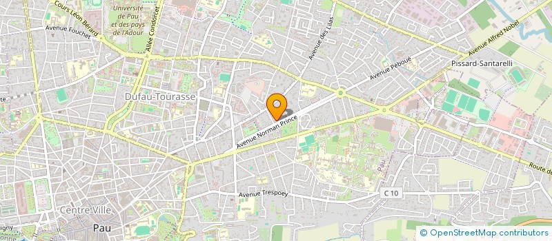 localisation de l'entreprise COMITE D HYGIENE BUCCO DENTAIRE à PAU