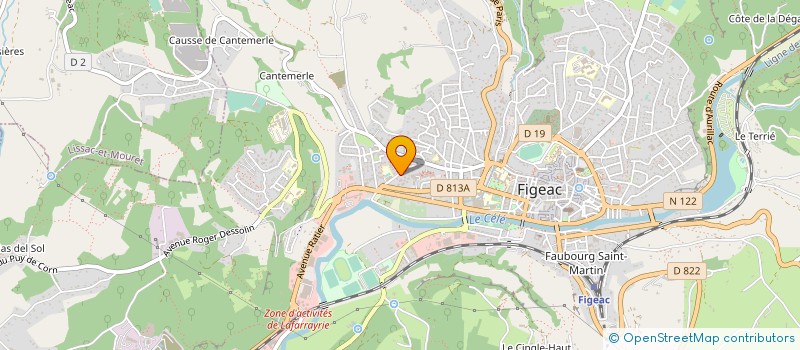 localisation de l'entreprise COMITE D'HYGIENE ET DE SANTE BUCCO-DENTAIRE DU LOT  FIGEAC