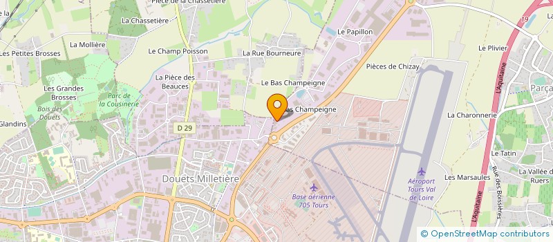 localisation de l'entreprise COMITE D'INDRE ET LOIRE DE NATATION  PARCAY-MESLAY