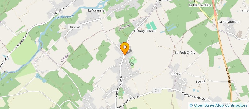 localisation de l'entreprise COMITE D'INITIATIONS AUX ARTS DU CIRQUE  CHITENAY