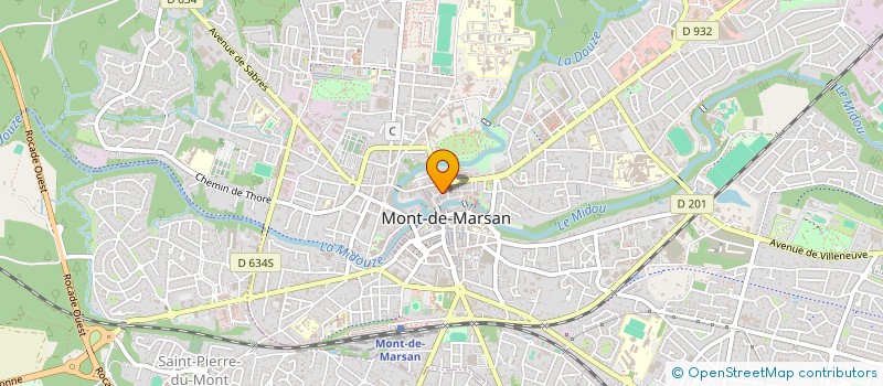 localisation de l'entreprise COMITE D INITIATIVES ET D ANIMATIONS DU MARSAN à MONT-DE-MARSAN
