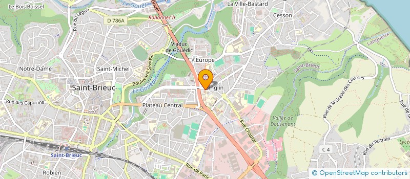 localisation de l'entreprise COMITE D'INTEGRATION DES ETUDIANTS EN COTES D'ARMOR (CIE-CA) à SAINT-BRIEUC