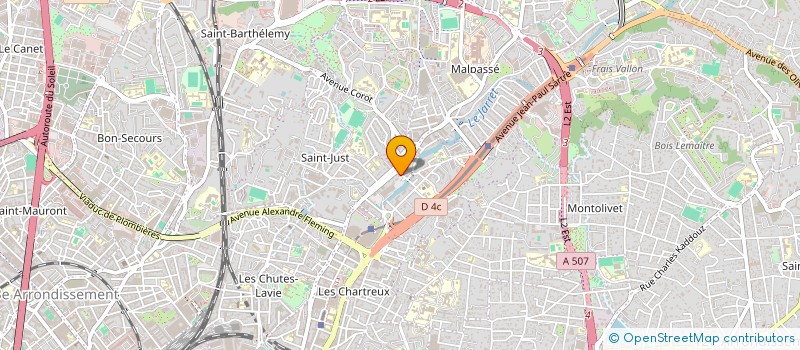 localisation de l'entreprise COMITE D INTERERETS DU QUARTIER DE SAINT JUST à MARSEILLE