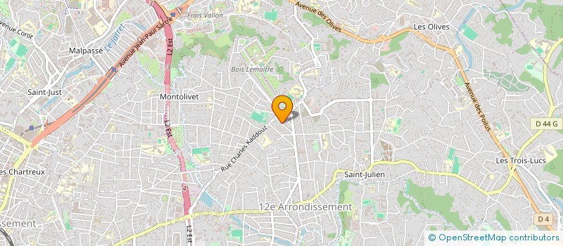 localisation de l'entreprise COMITE D' INTERET DE QUARTIER DE BEAUMONT- PLATEAU  MARSEILLE