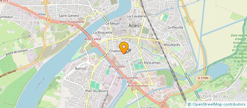 localisation de l'entreprise COMITE D'INTERET DE QUARTIER DE CHABOURLET (CIQ DE CHABOURLET) à ARLES