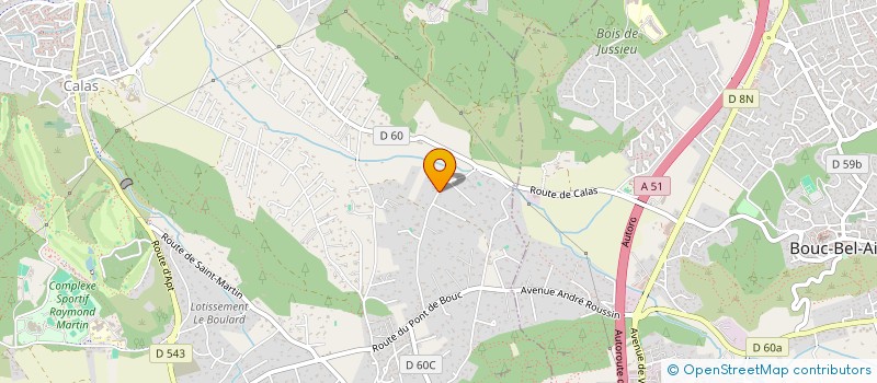 localisation de l'entreprise COMITE D'INTERET DE QUARTIER DE LA PLAINE DES PICHONS A CABRIES  CABRIES