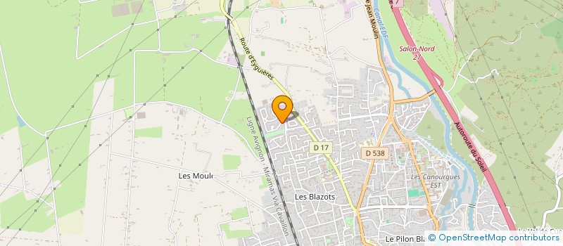 localisation de l'entreprise COMITE D'INTERET DE QUARTIER : LE TOURET/ROUTE D'EYGUIERES  SALON-DE-PROVENCE