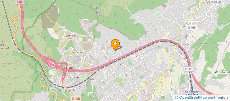 localisation de l'entreprise COMITE D'INTERET DE QUARTIER LES SEVERIERS NORD  LA CIOTAT