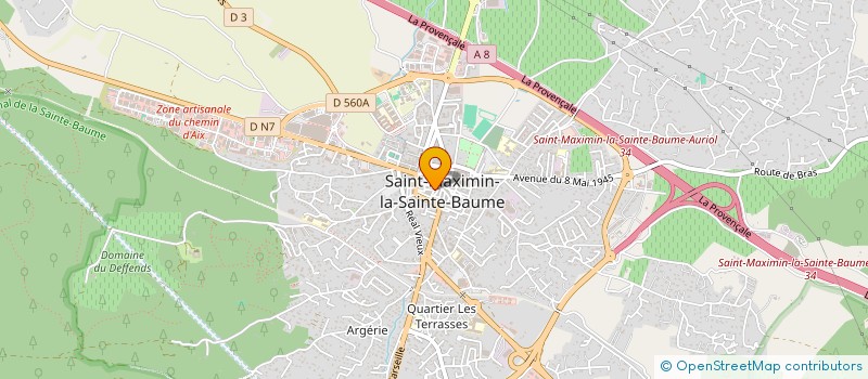 localisation de l'entreprise COMITE D'INTERET DU QUARTIER - CIQ LES AMIS DE BIDOURE à SAINT-MAXIMIN-LA-SAINTE-BAUME