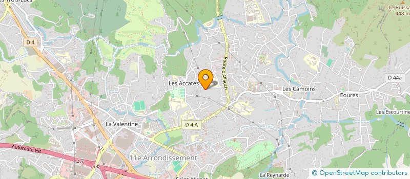 localisation de l'entreprise COMITE D INTERET DU QUARTIER DES ACCATES LES QUATRE SAISONS  MARSEILLE 11EME