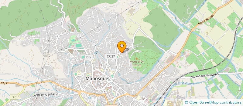 localisation de l'entreprise COMITE D INTERET DU QUARTIER DU MONT D'OR à MANOSQUE