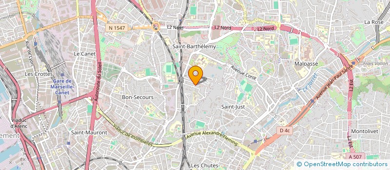 localisation de l'entreprise COMITE D INTERET DU QUARTIER SAINT BARTHELEMY VILLAGE à MARSEILLE