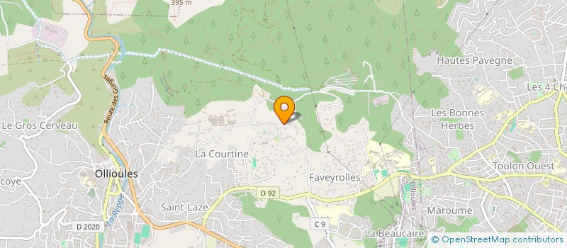 localisation de l'entreprise COMITE D'INTERET LOCAL DE FAVEYROLLES OLLIOULES  OLLIOULES