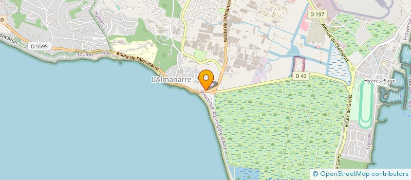 localisation de l'entreprise COMITE D INTERET LOCAL DE L ALMANARRE à HYERES