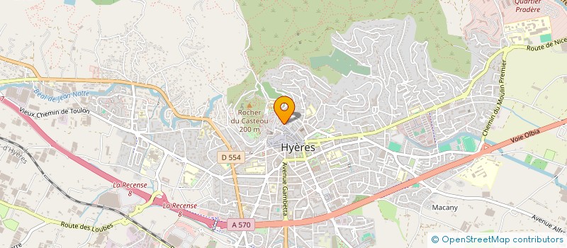 localisation de l'entreprise COMITE D?INTERET LOCAL DE LA HAUTE VILLE à HYERES