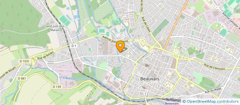 localisation de l'entreprise COMITE D'INTERET LOCAL DU BEAUVAISIS  BEAUVAIS