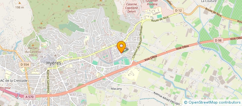 localisation de l'entreprise COMITE D'INTERET LOCAL DU PYANET ( CIL )  HYERES