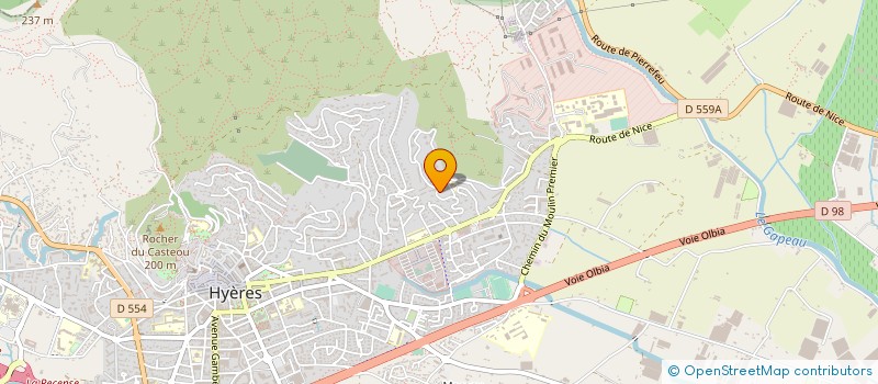 localisation de l'entreprise COMITE D'INTERET LOCAL VAL DES ROUGIERES DE HYERES à HYERES