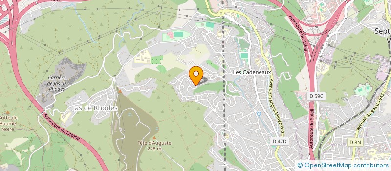 localisation de l'entreprise COMITE D INTERETS DE QUARTIERS LES CADENEAUX AUX PENNES MIRABEAU à LES PENNES-MIRABEAU