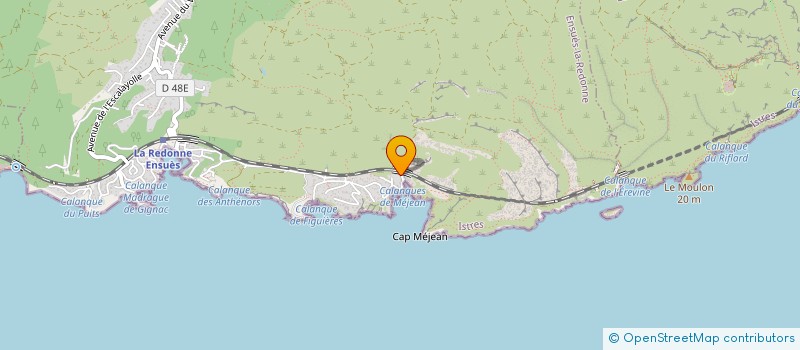 localisation de l'entreprise COMITE D'INTERETS DES CALANQUAIS DE MEJEAN  ENSUES-LA-REDONNE