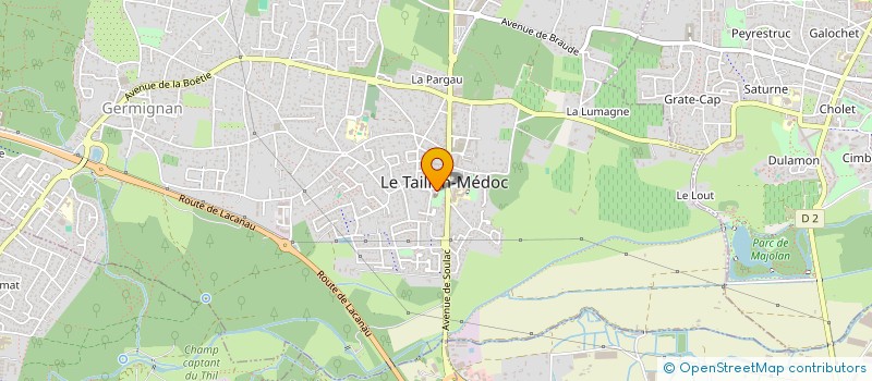 localisation de l'entreprise COMITE D'OEUVRES SOCIALES à EYSINES