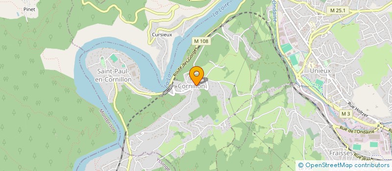 localisation de l'entreprise COMITE D'OEUVRES SOCIALES  SAINT-PAUL-EN-CORNILLON