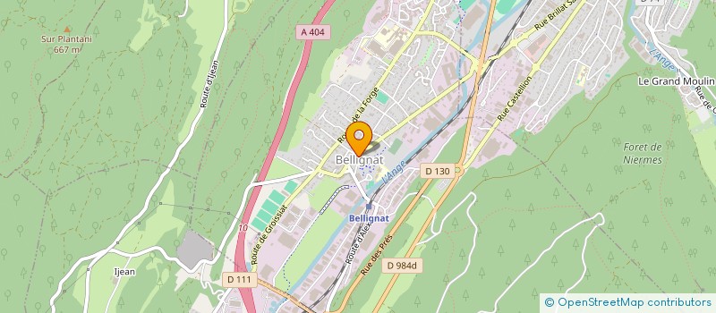 localisation de l'entreprise COMITE D'OEUVRES SOCIALES DU PERSONNEL COMMUNAL DE BELLIGNAT à BELLIGNAT