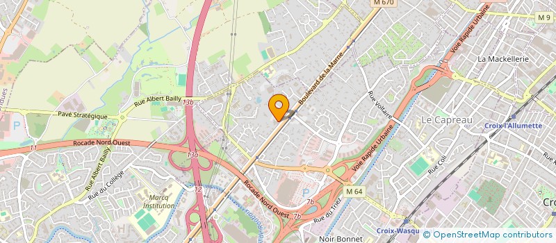 localisation de l'entreprise COMITE D OEUVRES SOCIALES DU SIDEN  WASQUEHAL