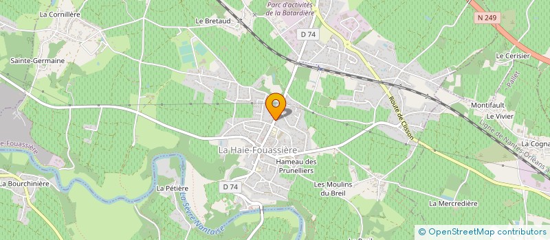 localisation de l'entreprise COMITE D'ORGANISATION CLASSIC LOIRE ATLANTIQUE  LA HAIE-FOUASSIERE