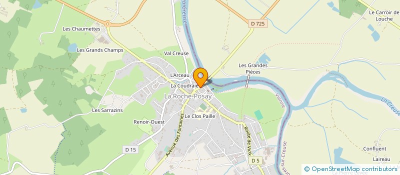 localisation de l'entreprise COMITE D ORGANISATION D ANIMATIONS ET DE  MANIFESTATIONS DE LA VIENNE  LA ROCHE-POSAY