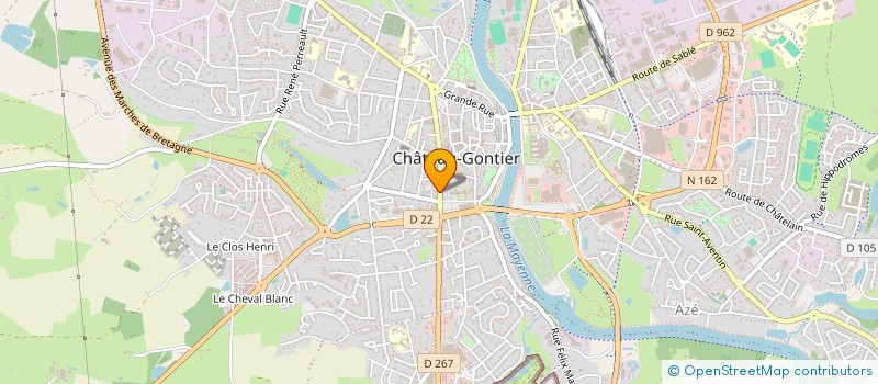 localisation de l'entreprise COMITE D'ORGANISATION DE BLUES IN HAUT ANJOU à CHATEAU-GONTIER-SUR-MAYENNE