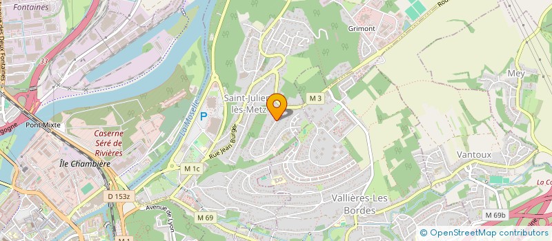 localisation de l'entreprise COMITE D ORGANISATION DE LA COUPE AERONAUTIQUE GORDON BENNETT 2025  SAINT-JULIEN-LES-METZ