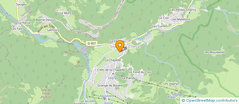 localisation de l'entreprise COMITE D'ORGANISATION DE LA FETE DE LA TERRE  SIXT-FER-A-CHEVAL