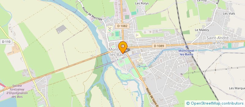 localisation de l'entreprise COMITE D'ORGANISATION DE LA FETE MEDIEVALE  MONTROND-LES-BAINS